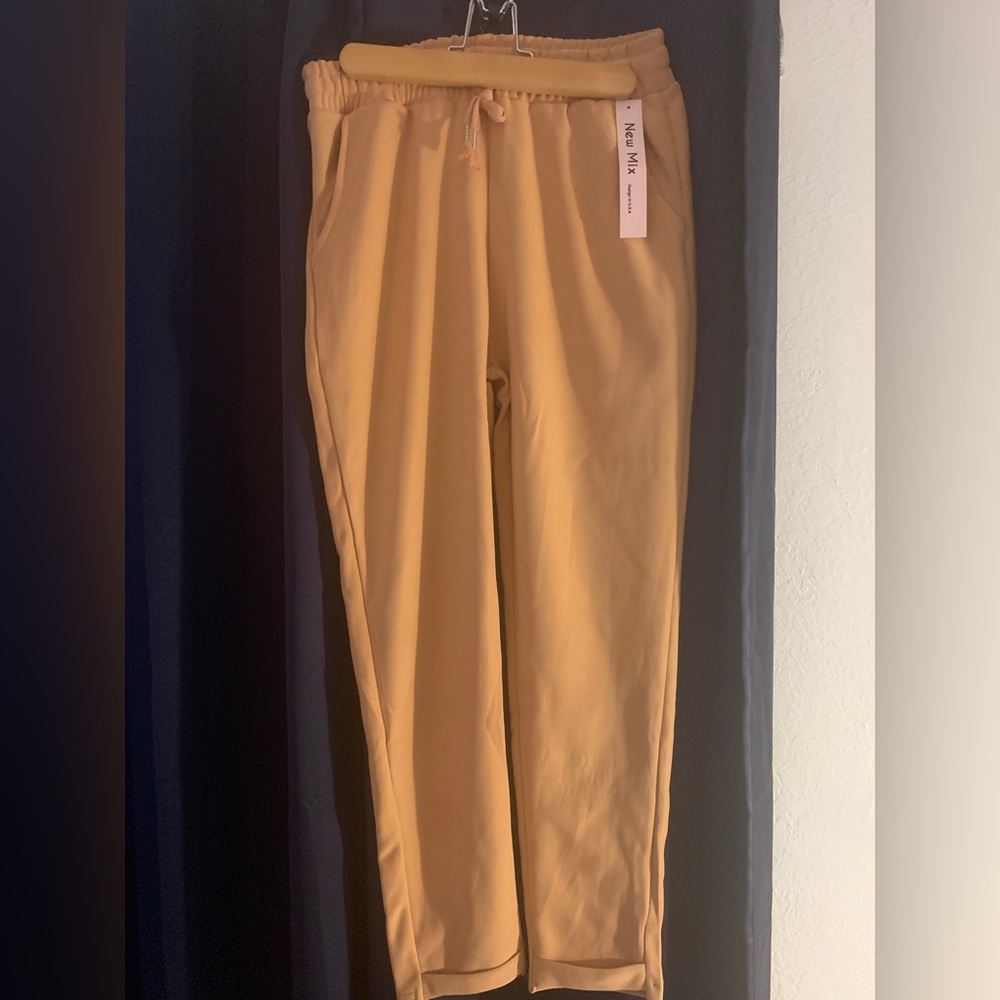 Brown paper pants